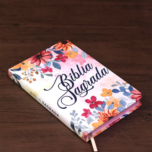 Bíblia Sagrada Flores | NTLH | Letra Normal | Capa Dura Ilustrada