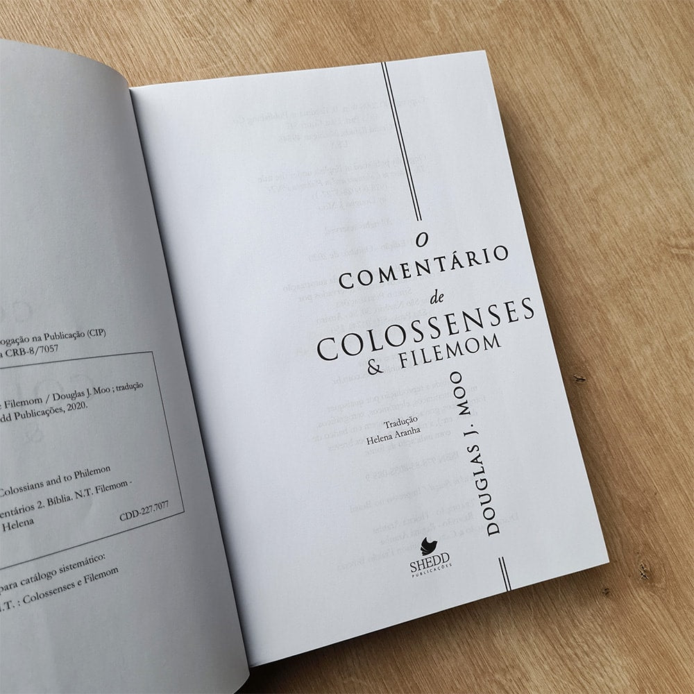 O Comentário de Colossenses e Filemom | Douglas J Moo
