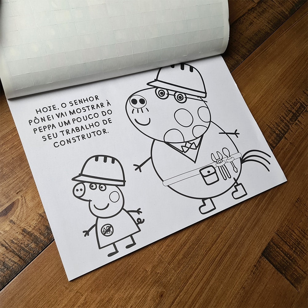 Peppa Pig | Prancheta para Colorir com 1500 Adesivos e Muita Diversão