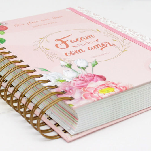 Planner Meu Plano com Deus | Amor | Capa Dura Espiral