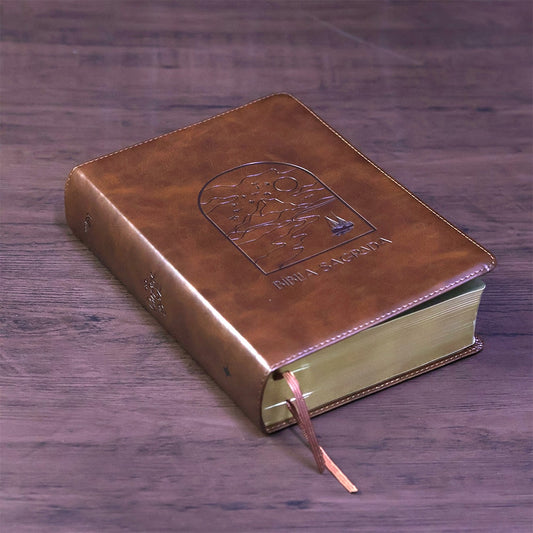 Bíblia The Purpose Book | A21 | Letra Normal | Espaço Para Anotações | Capa Couro Soft Janela