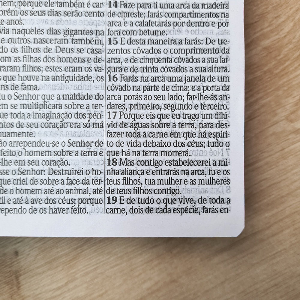 Bíblia Sagrada com Harpa Avivada e Corinhos | Letra Hipergigante | ARC | Semi-flexível Estampado Azul