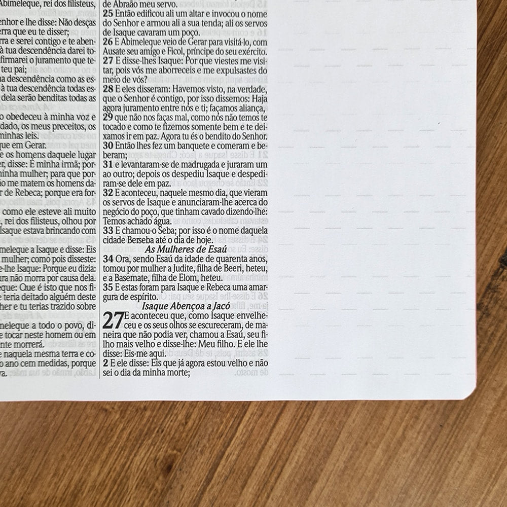 Bíblia com Pautas para Anotações | ARC | Harpa e Corinhos | Letra Normal | Capa Dura Espiral Floral Magenta