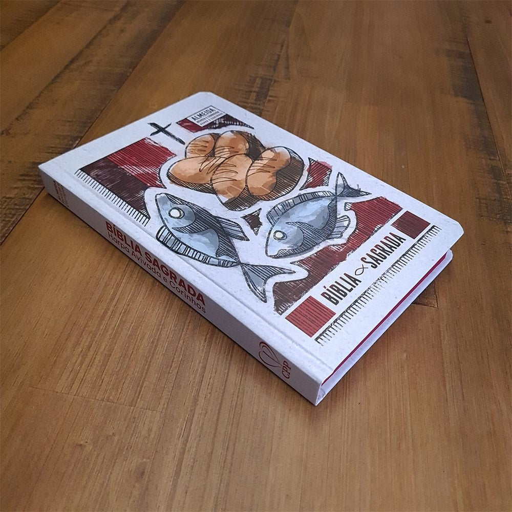 Bíblia Sagrada Slim | Harpa e Corinhos | ARC | Letra Normal | Capa Dura Multiplicação dos Pães