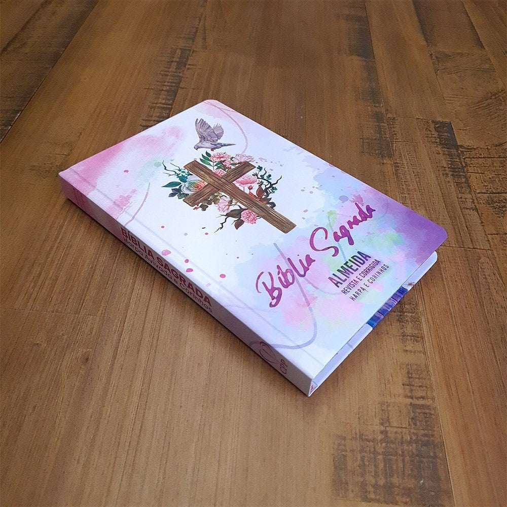 Bíblia Sagrada Slim | Harpa e Corinhos | ARC | Letra Normal | Capa Dura Leão Espírito Santo