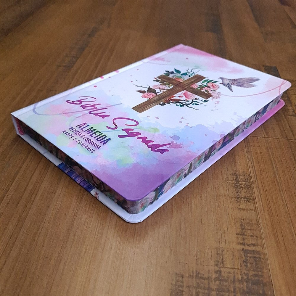 Bíblia Sagrada Slim | Harpa e Corinhos | ARC | Letra Normal | Capa Dura Leão Espírito Santo