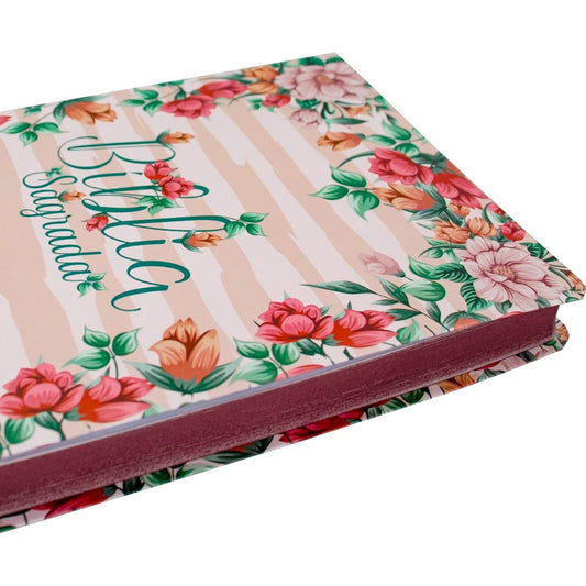 Bíblia Sagrada Ultrafina Flores | NAA | Letra Normal | Capa Ilustrada