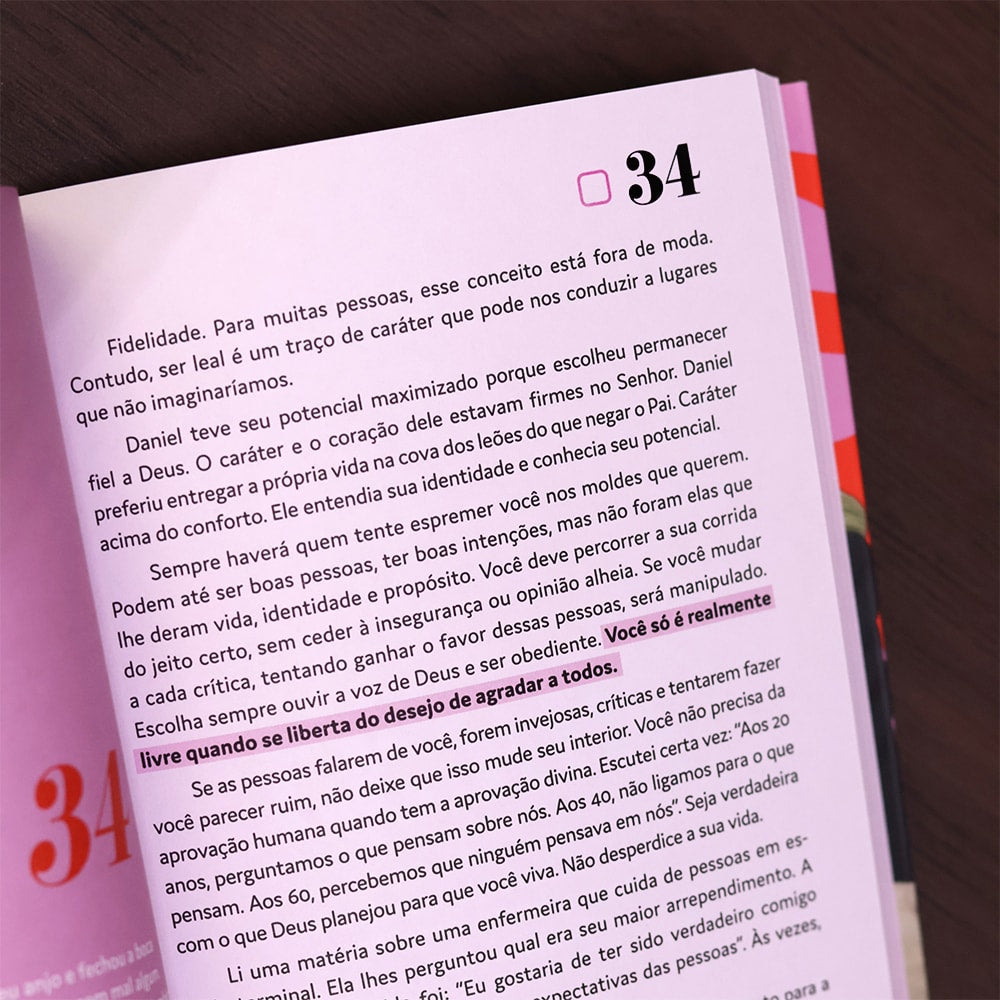 Devocional Não Fique 100 | Talitha Pereira | Capa Brochura