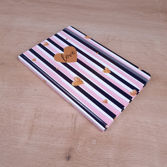 Caderno para Anotações sem Pauta | Love Listras | Capa Dura