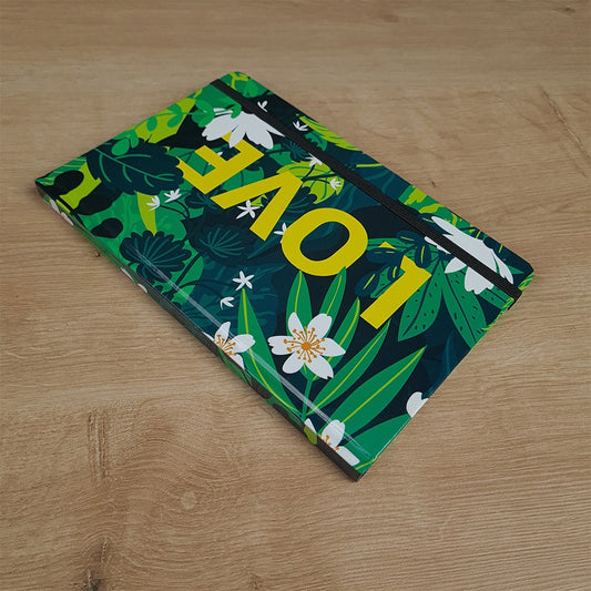 Caderno para Anotações sem Pauta | Love Floral | Capa Dura