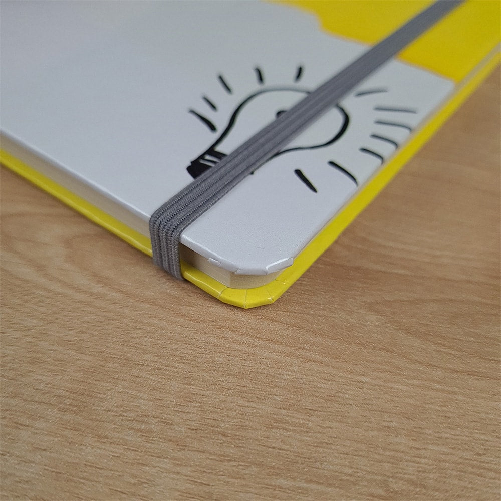 Caderno para Anotações sem Pauta | Lâmpada | Capa Dura