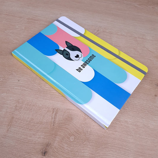 Caderno para Anotações sem Pauta | Be Awesome | Capa Dura