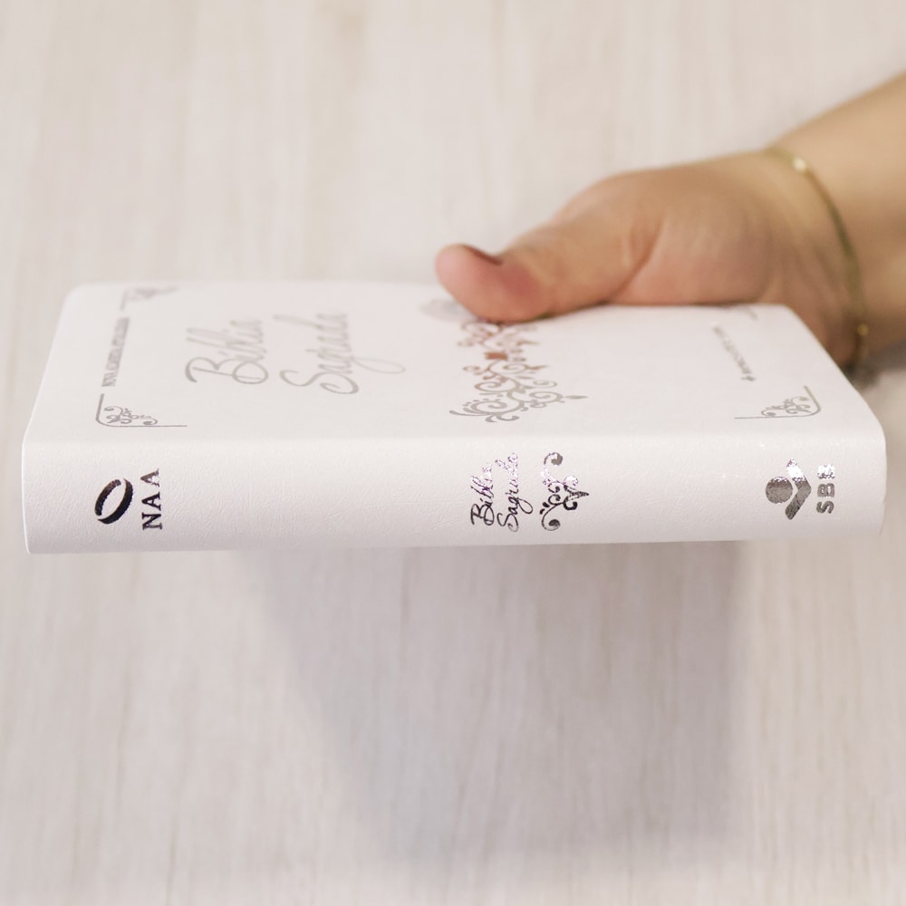 Bíblia Sagrada Casamento | ARA | Letra Grande | Capa Luxo Branca