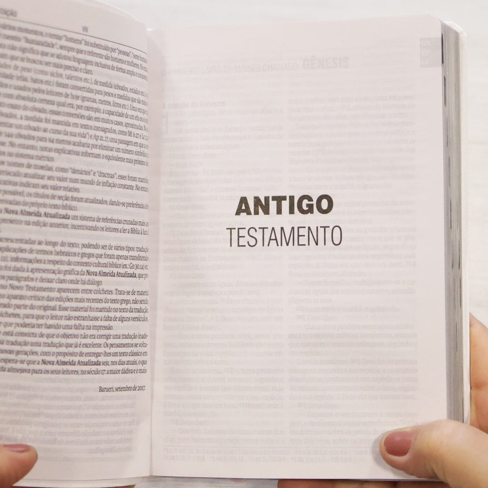 Bíblia Sagrada Casamento | ARA | Letra Grande | Capa Luxo Branca