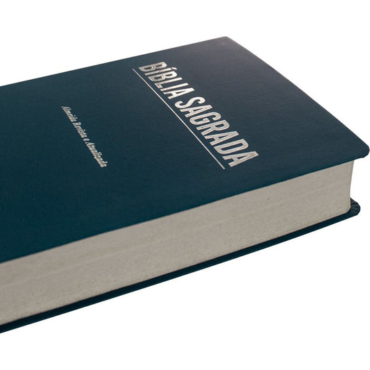 Bíblia Sagrada Economica | ARA | Letra Gigante | Capa Azul Luxo