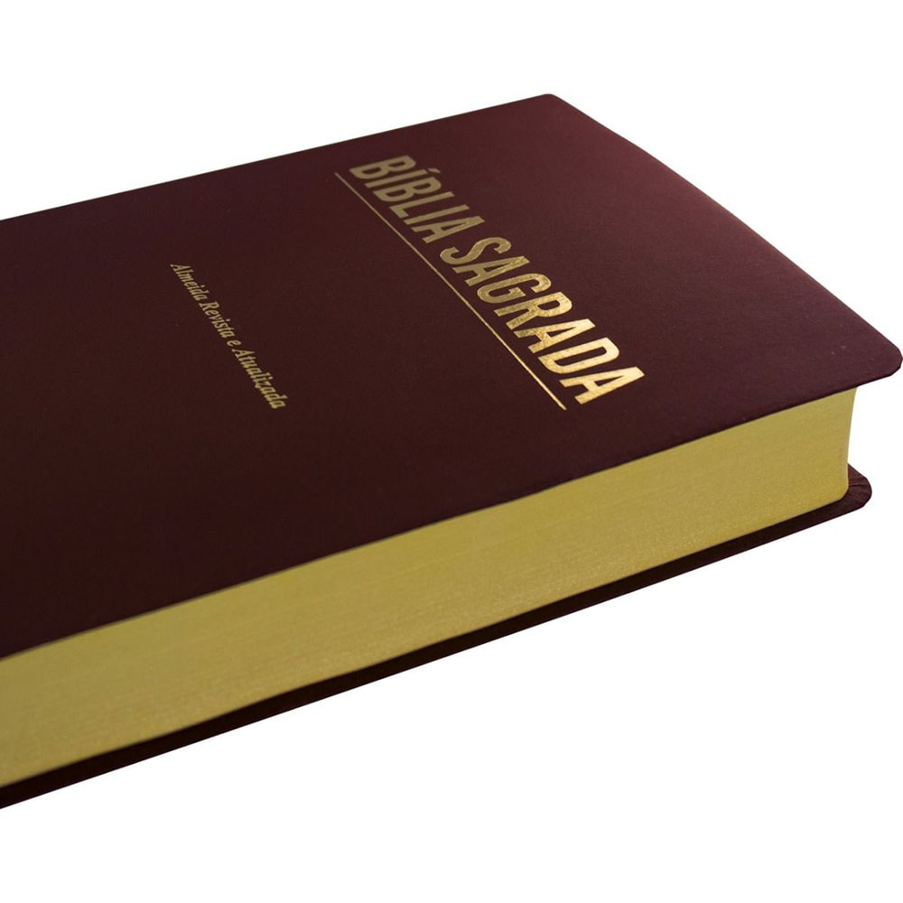 Bíblia Sagrada Economica | ARA | Letra Gigante | Capa Vinho Luxo
