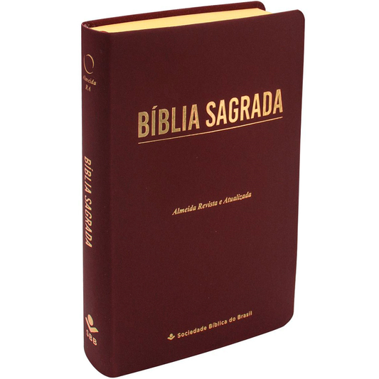 Bíblia Sagrada Economica | ARA | Letra Gigante | Capa Vinho Luxo