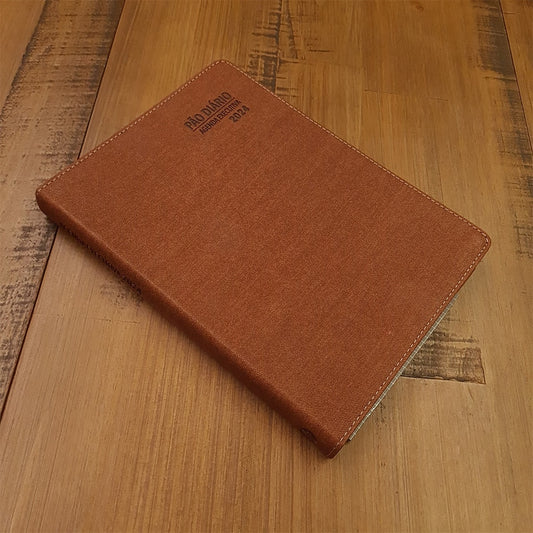 Agenda Executiva 2024 | Capa Luxo Marrom