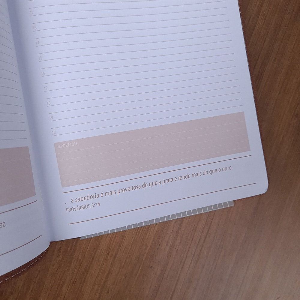Agenda Executiva 2024 | Capa Luxo Marrom