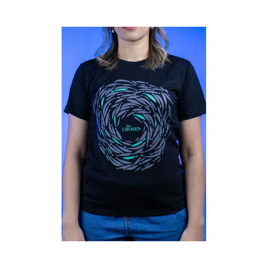 Camiseta Baby Look Contra a Corrente | Preta | The Chosen P