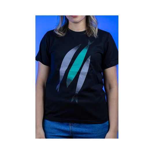 Camiseta Baby Look 3 Peixes | Preta | The Chosen P