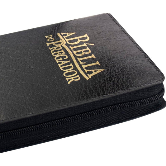 A Bíblia do Pregador | ARC | Letra Normal | Capa Luxo Preta C/ Zíper