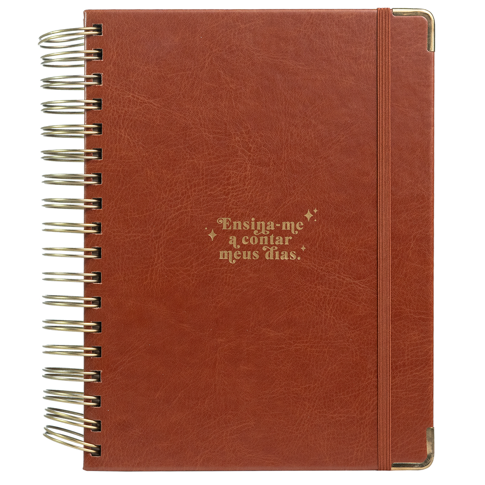 Planner Meu Plano Perfeito | Capa Couro Clássica