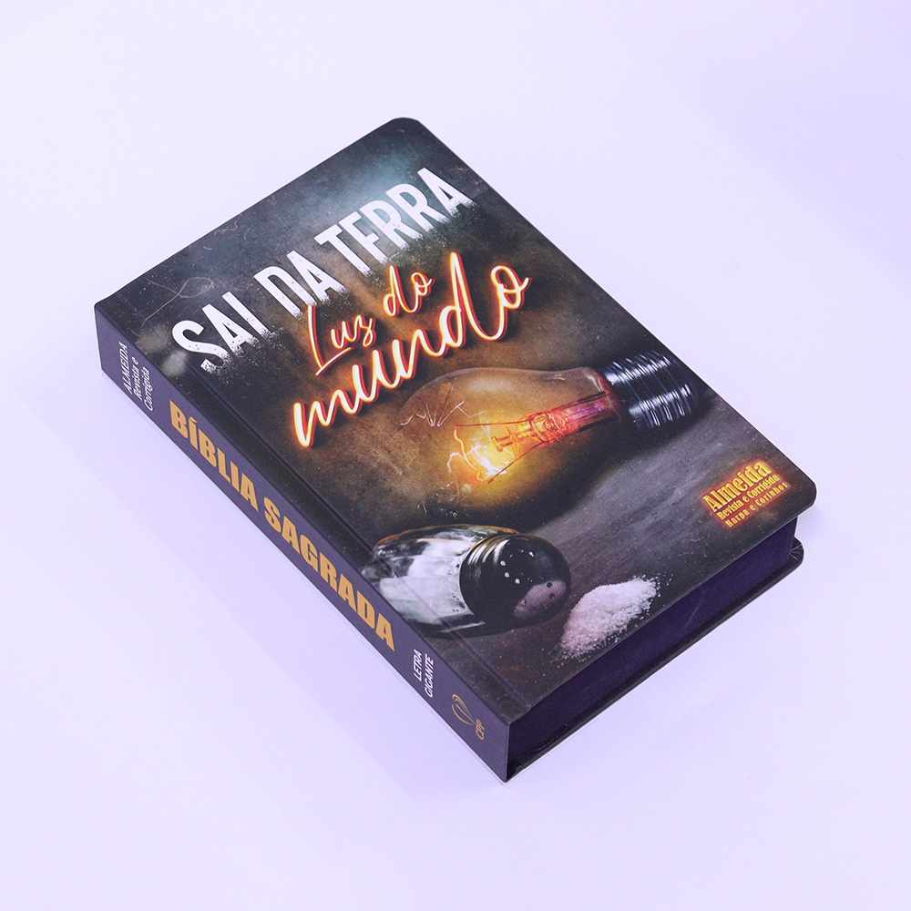 Bíblia Sagrada | ARC | Letra Gigante | C/ Harpa e Corinhos | Capa Dura Luz do Mundo