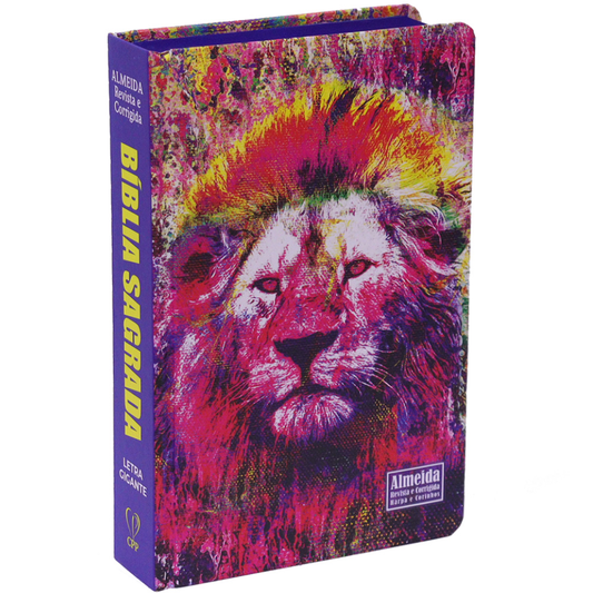 Bíblia Sagrada | ARC | Letra Gigante | C/ Harpa e Corinhos | Capa Dura Lion Paint