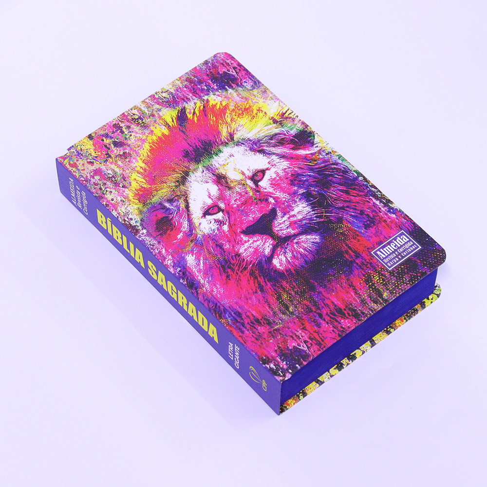 Bíblia Sagrada | ARC | Letra Gigante | C/ Harpa e Corinhos | Capa Dura Lion Paint