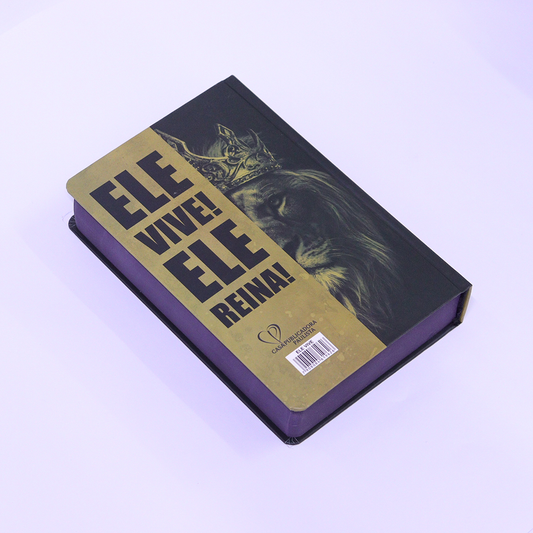 Bíblia Sagrada | ARC | Letra Gigante | C/ Harpa e Corinhos | Capa Dura Ele Vive