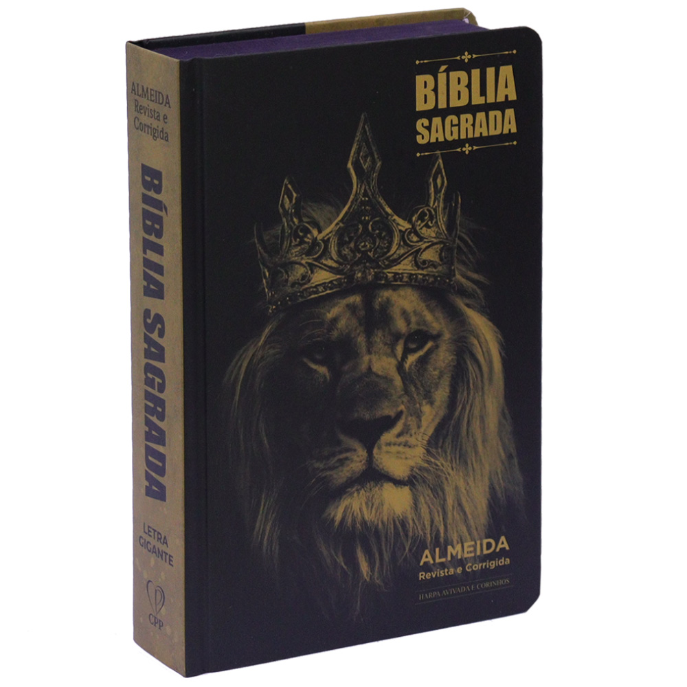 Bíblia Sagrada | ARC | Letra Gigante | C/ Harpa e Corinhos | Capa Dura Ele Vive