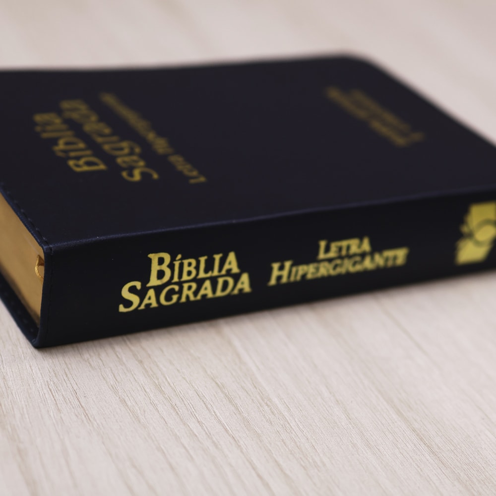 Bíblia Sagrada | ARC | Letra Hipergigante | Capa Luxo Azul | Harpa Avivada e Corinhos