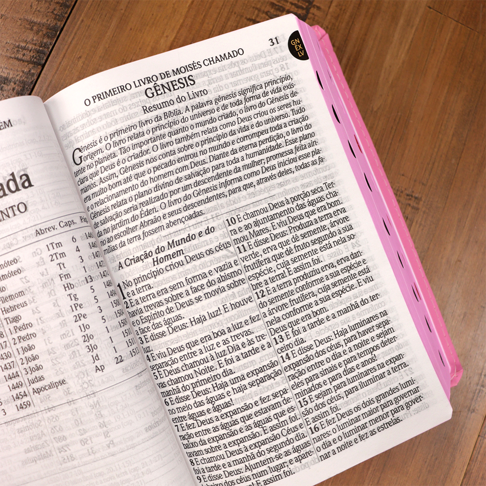 Bíblia Sagrada | ARC | Letra Hipergigante | Capa Luxo Rosa | Harpa Avivada e Corinhos