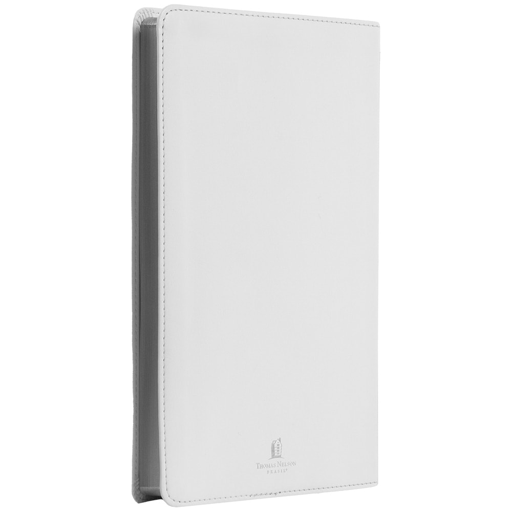 Bíblia Sagrada Slim | NVI | Letra Normal | Capa Luxo Branco