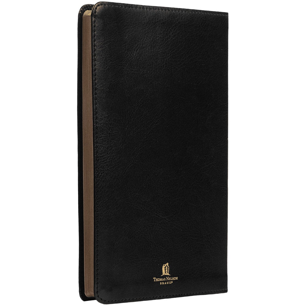 Bíblia Sagrada Slim | NVI | Letra Normal | Capa Luxo Preto
