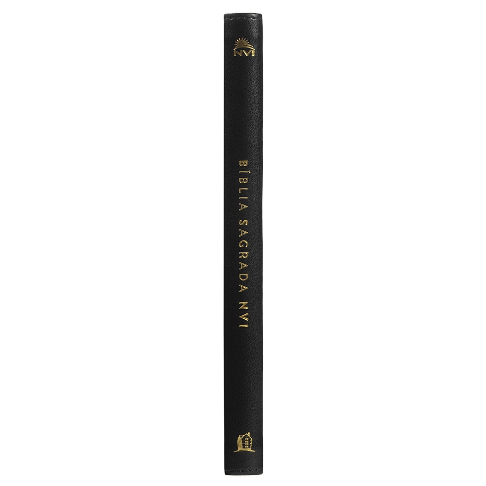 Bíblia Sagrada Slim | NVI | Letra Normal | Capa Luxo Preto