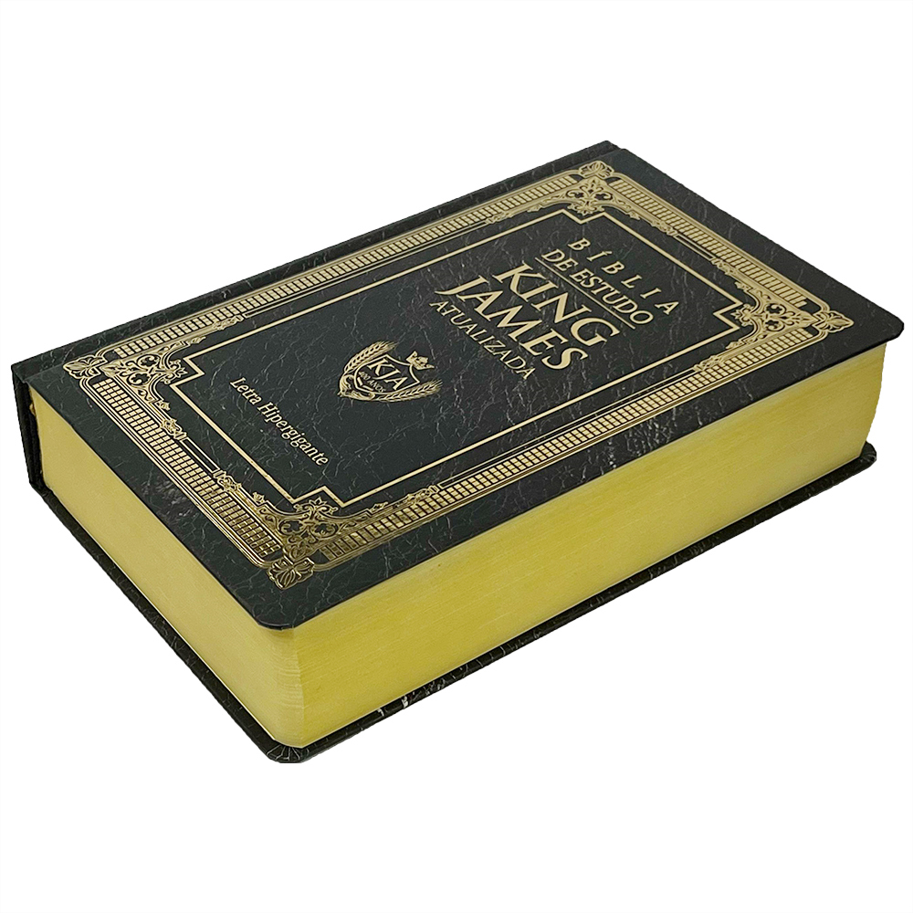 Bíblia King James Atualizada | KJA | Letra Hipergigante | Capa Preto Dourado