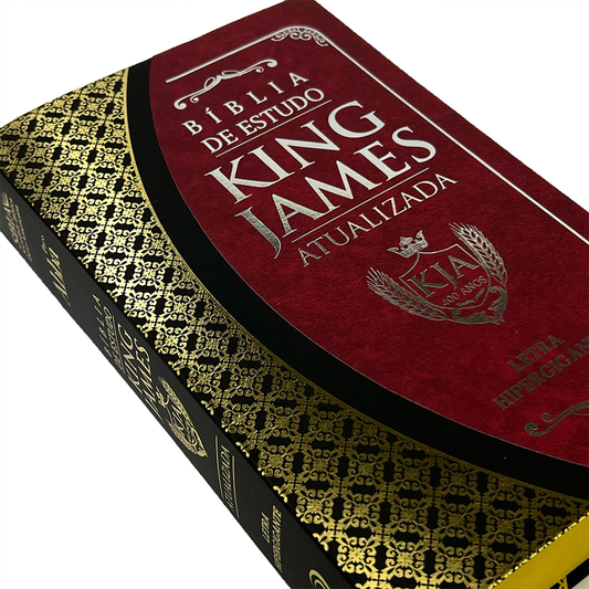 Bíblia King James Atualizada | KJA | Letra Hipergigante | Capa Preto e Vinho