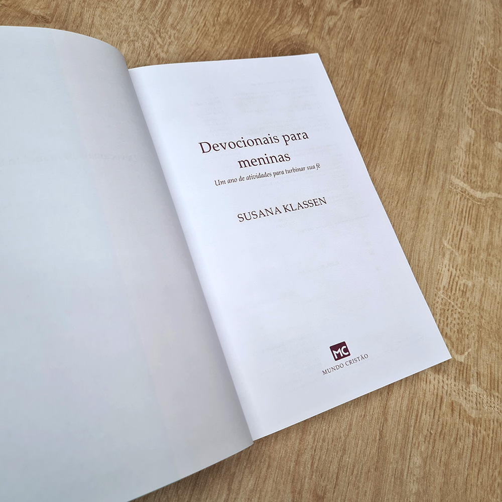 Devocionais para Meninas | Susana Klassen
