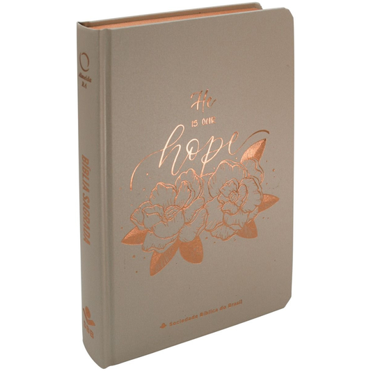 Bíblia Sagrada | ARC | Letra Grande | Capa Dura Marrom Claro