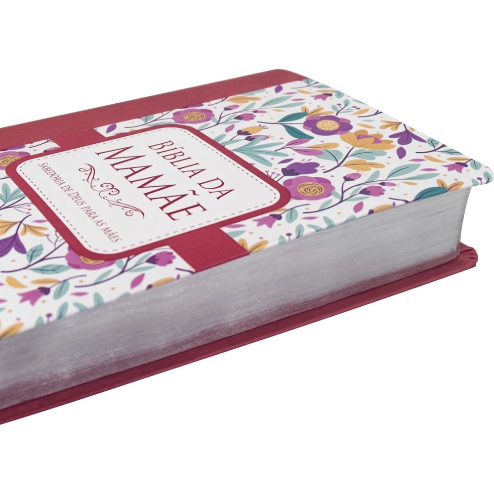 Bíblia da Mamãe | ARA | Letra Normal | Capa Luxo Flores Goiaba