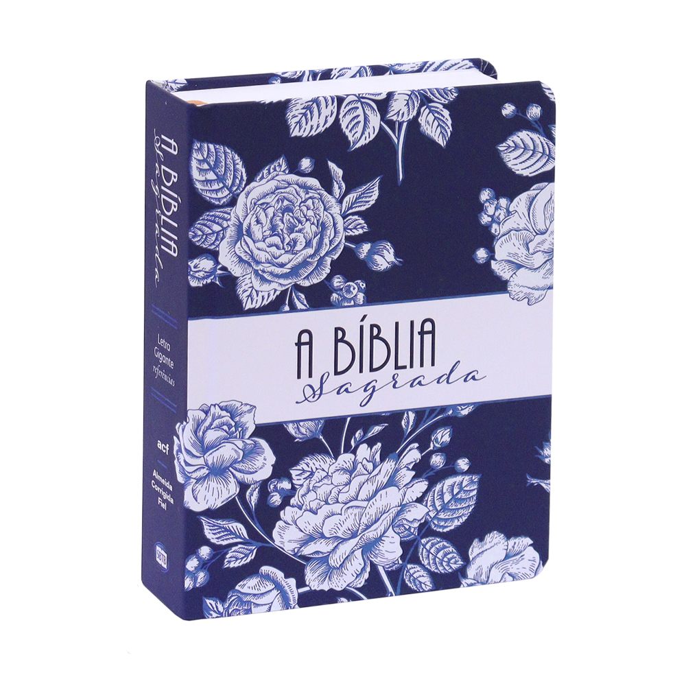 Bíblia Sagrada Rosa Azul | ACF | Letra Gigante | Capa Dura
