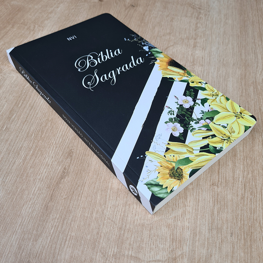 Bíblia Sagrada | NVI | Letra Normal | Capa Brochura Lírios Amarelos