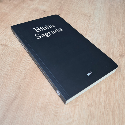 Bíblia Sagrada | NVI | Letra Normal | Capa Brochura Preta