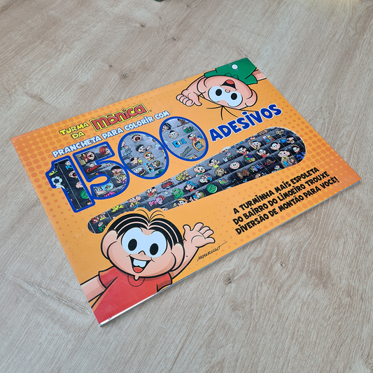 Turma da Mônica | Pranceta para Colorir com 1500 Adesivos