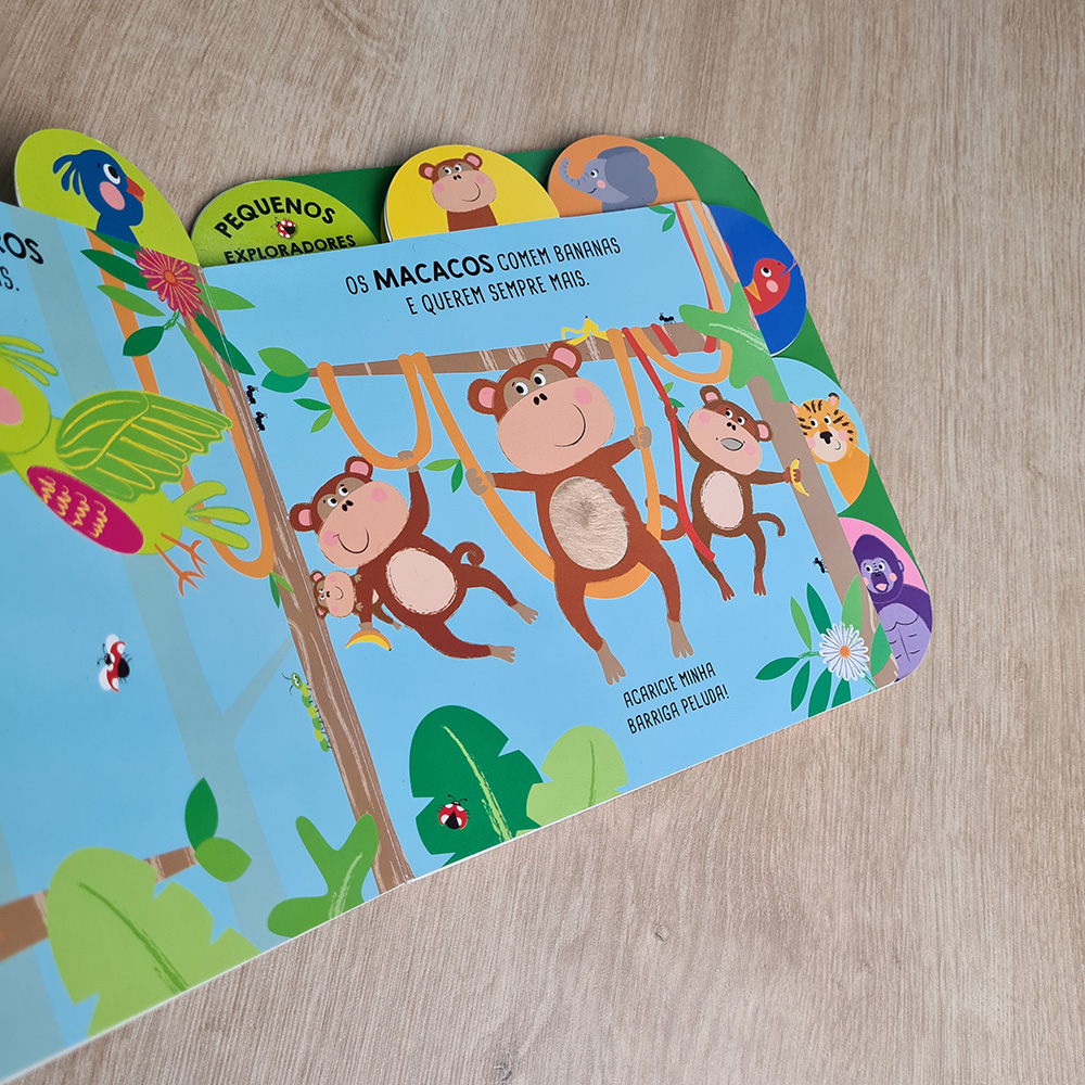 Livro Toque e Sinta | Aventuras na Selva | Ciranda Cultural