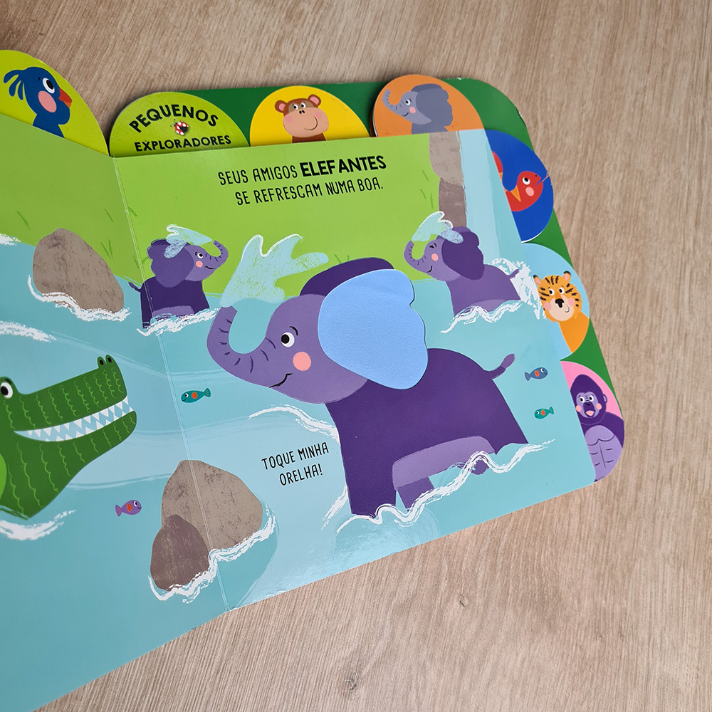 Livro Toque e Sinta | Aventuras na Selva | Ciranda Cultural