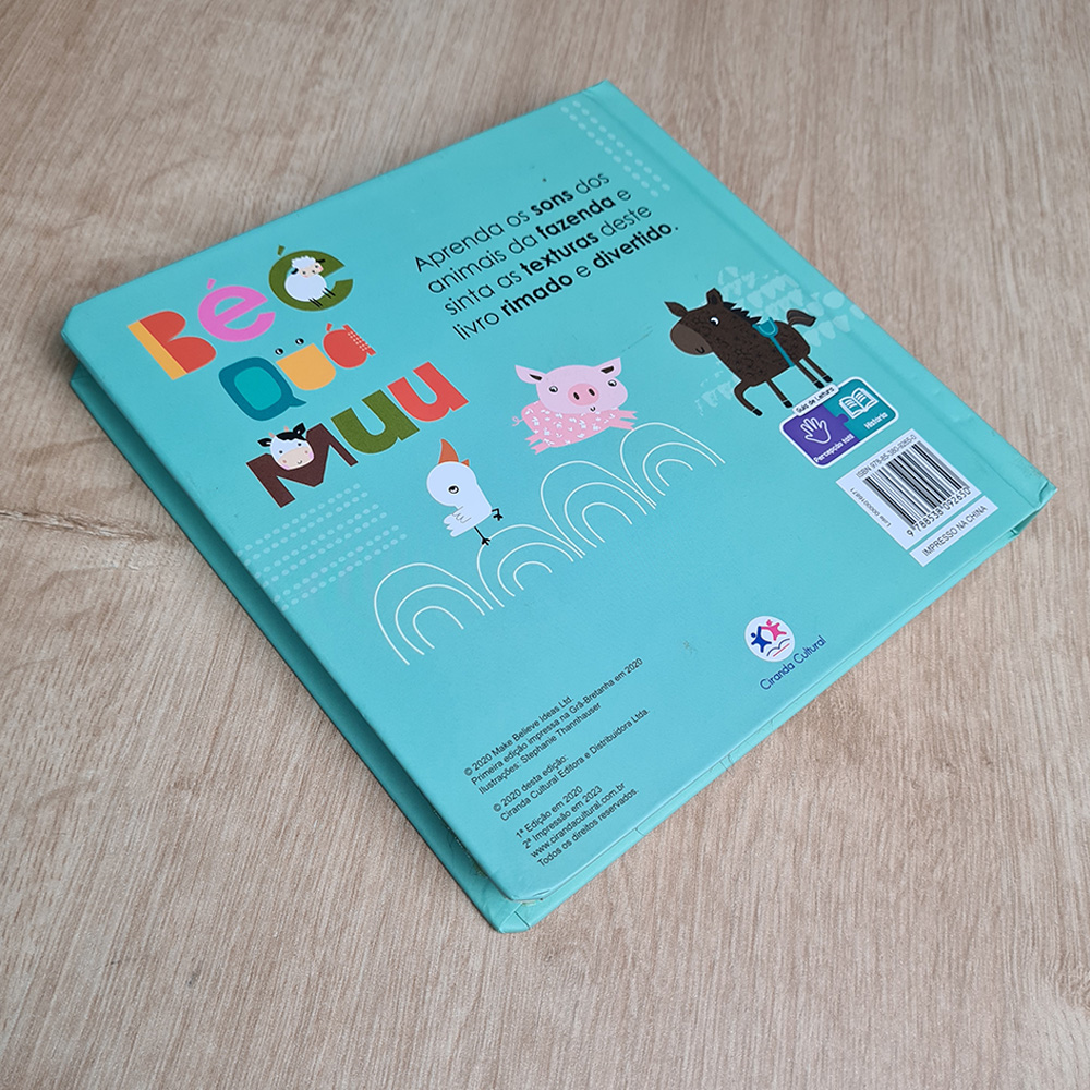 Livro Toque e Sinta | Béé Quá Muu | Ciranda Cultural