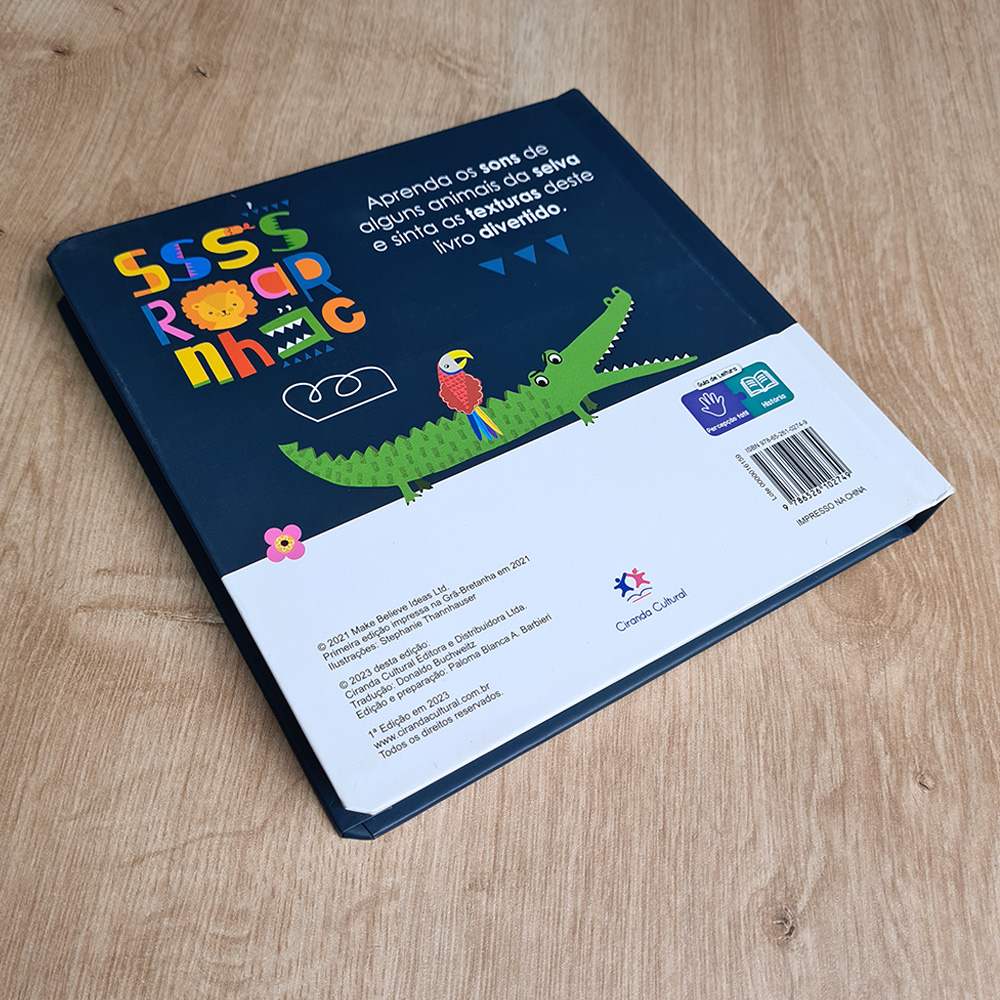 Livro Toque e Sinta | Ssss Roar Nhac | Ciranda Cultural